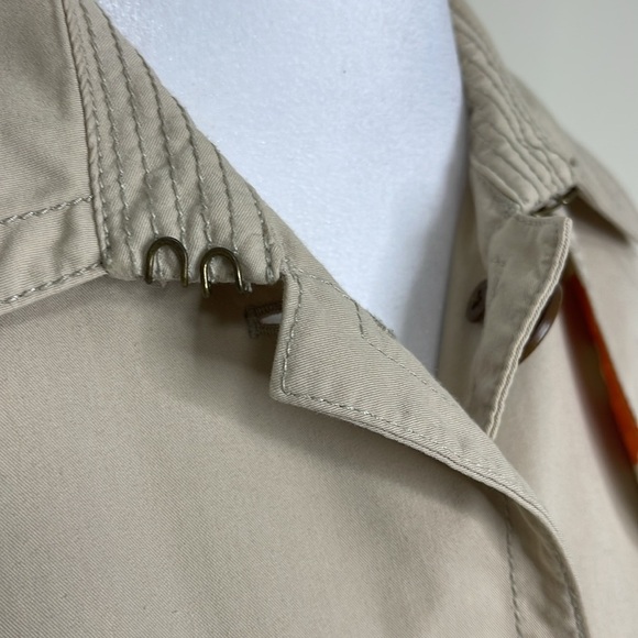 J. Crew Women’s Utility Belted Button Down Short Trench Coat Jacket Tan Size 4 - Picture 7 of 16